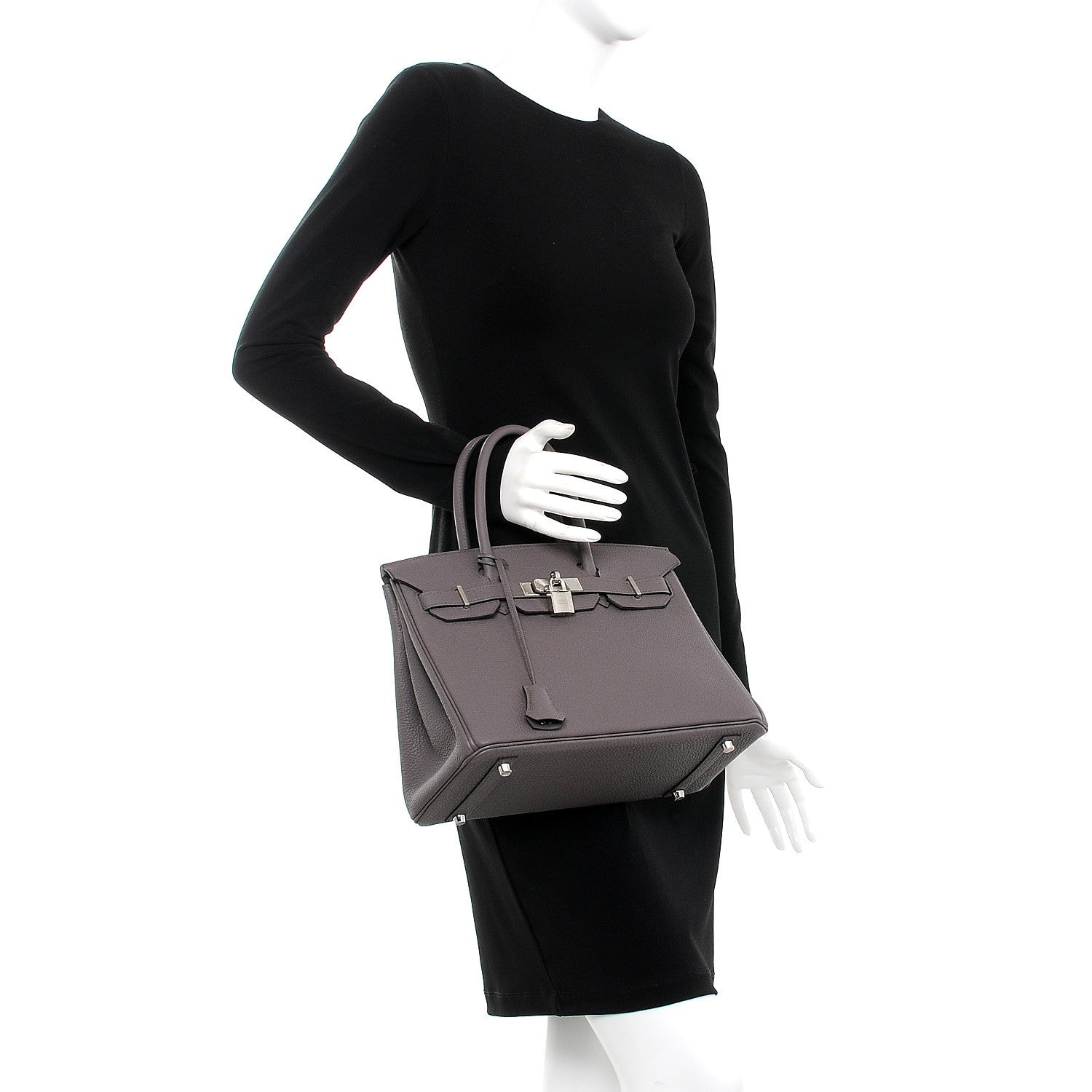 Hermes Togo Birkin 30 Etain 2 of 31