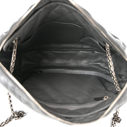 Chanel Aged Calfskin Quilted Large Reissue Camera Case Grey 4 of 10