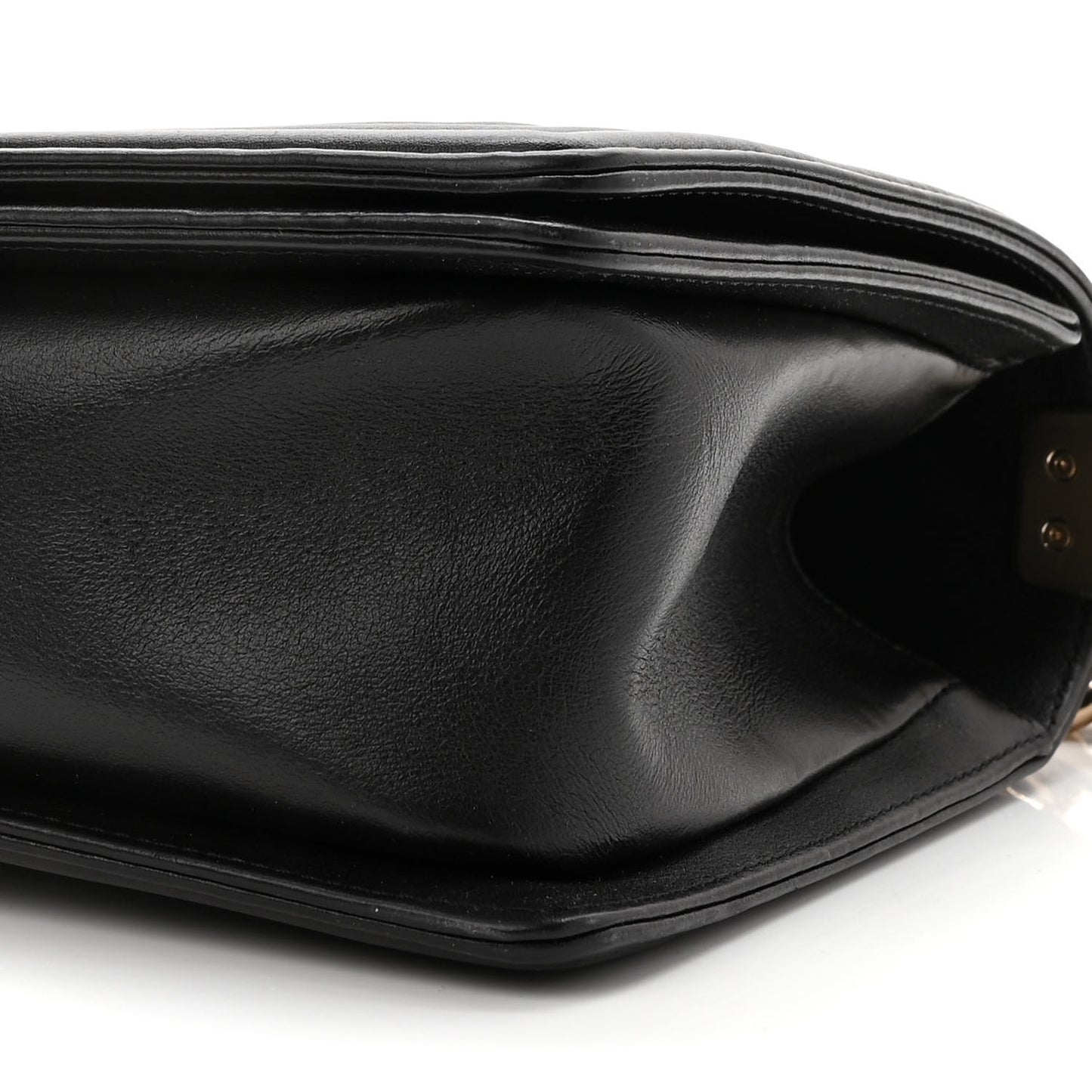 Lambskin Cotton Woven Medium Boy Flap Black