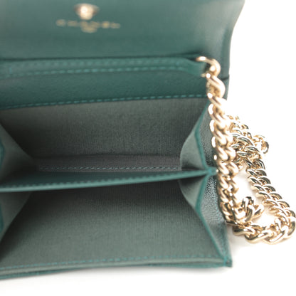 Chanel Caviar Quilted Boy Card Holder On Chain Green 5 of 12