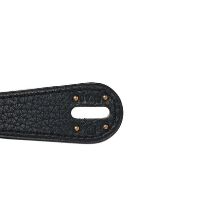 Hermes Taurillon Clemence Lindy 30 Bleu Indigo 8 of 16