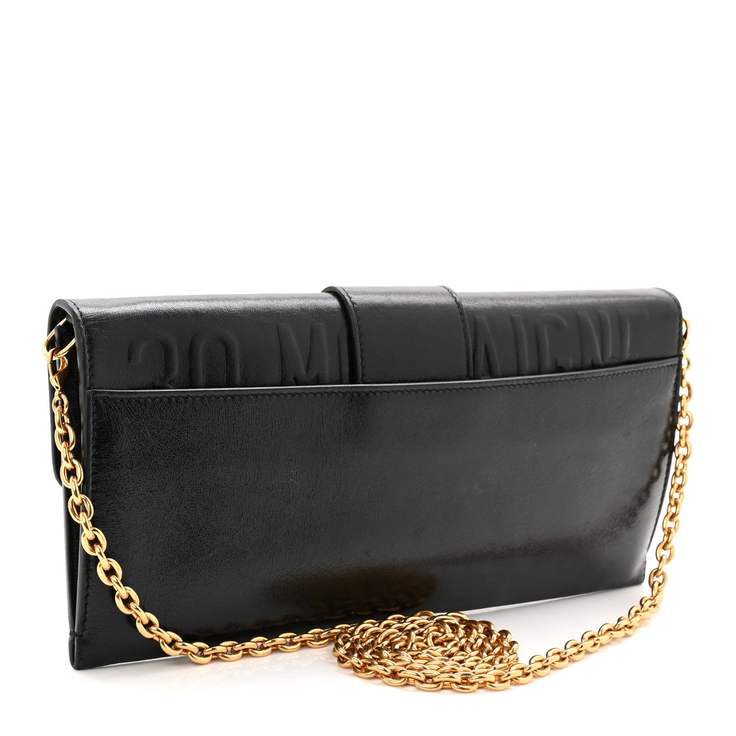 Christian Dior Calfskin 30 Montaigne Chain Pouch Black 3 of 10
