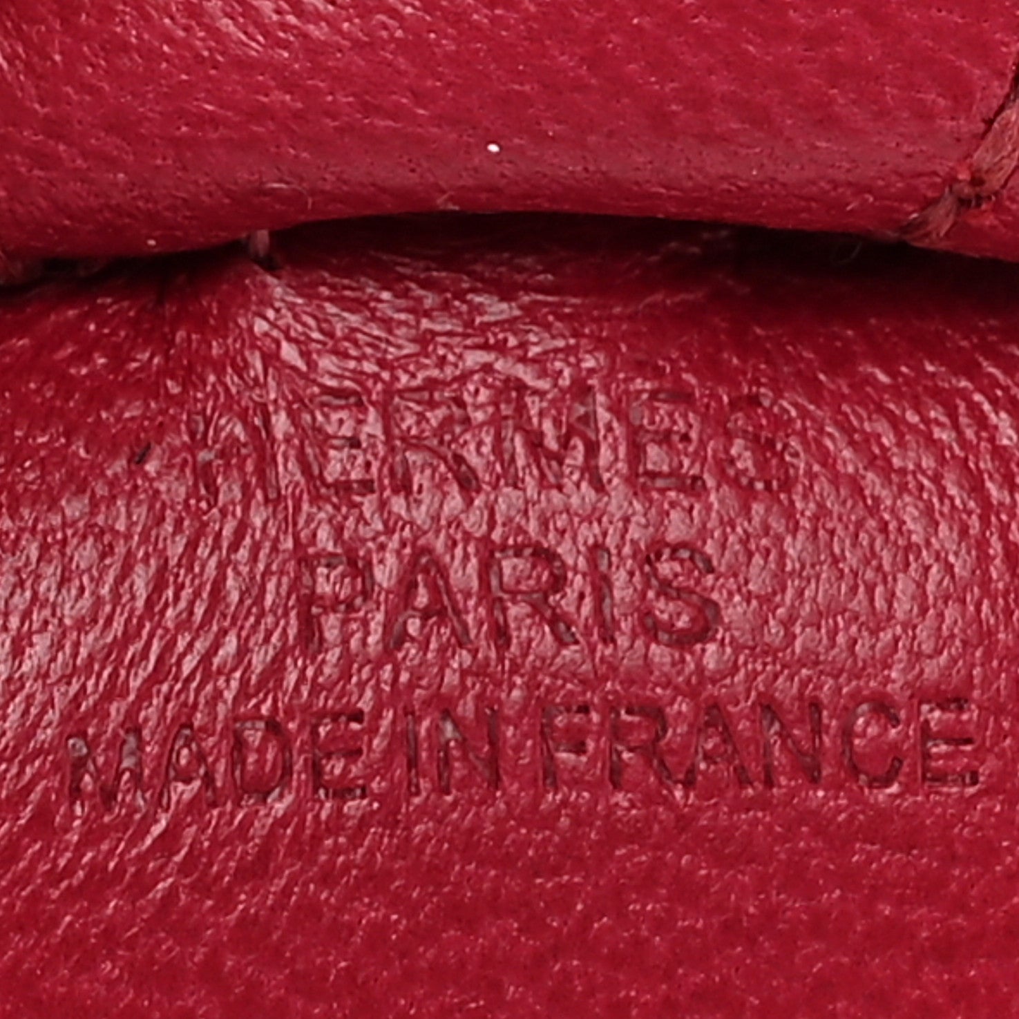 Hermes Milo Lambskin Grigri Rodeo Horse Bag Charm PM Rubis 4 of 4