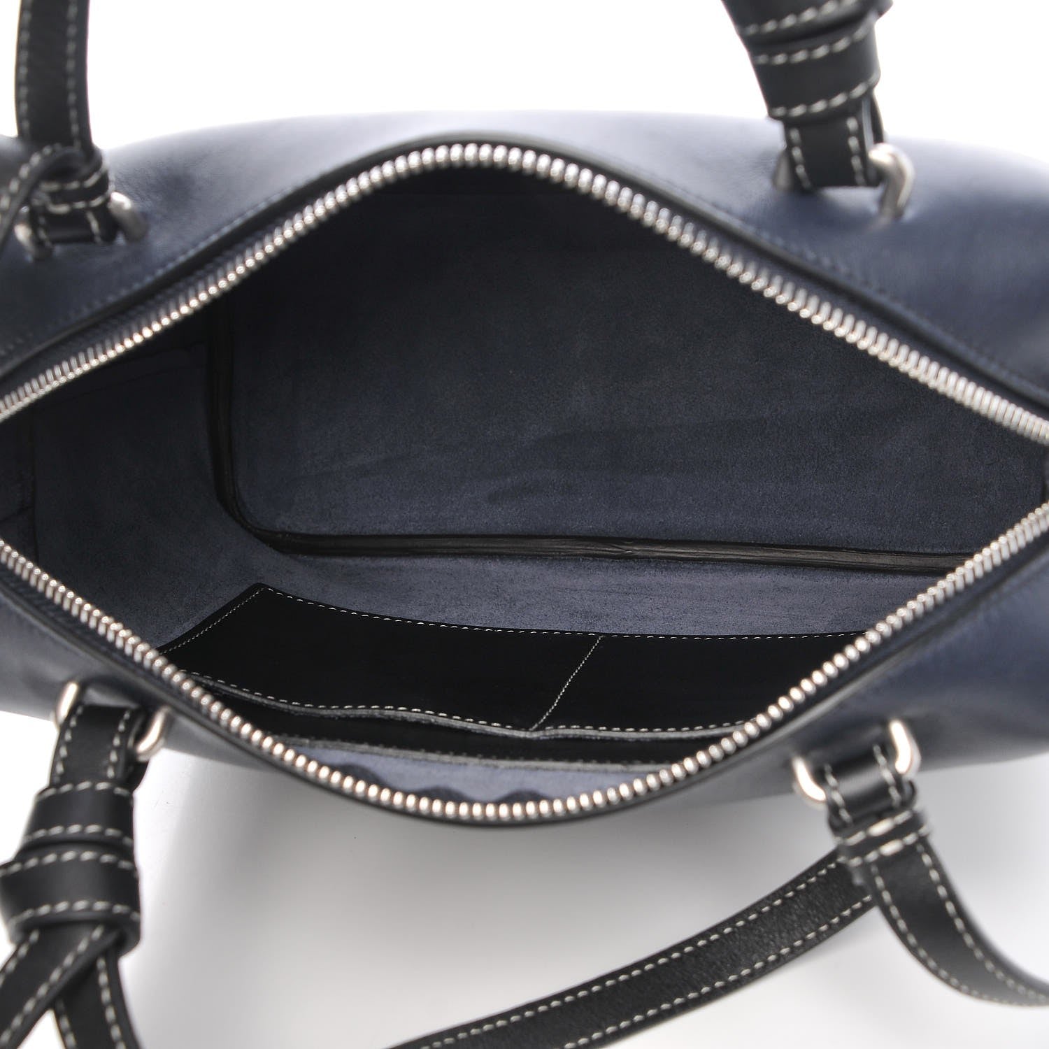 Celine Lambskin Small Soft Cube Satchel Navy 6 of 7