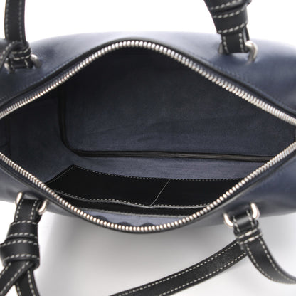 Celine Lambskin Small Soft Cube Satchel Navy 6 of 7