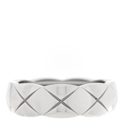 Chanel 18K White Gold Small Coco Crush Ring 57 8 1 of 5
