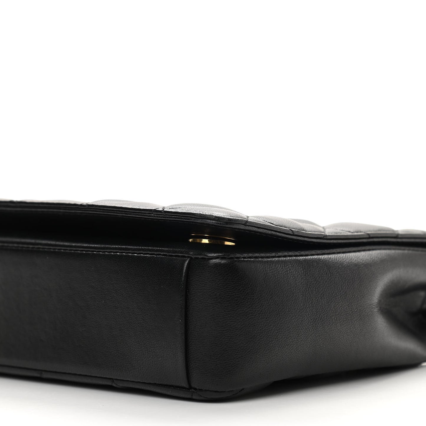 Lambskin Quilted Small Diamond CC Flap Black