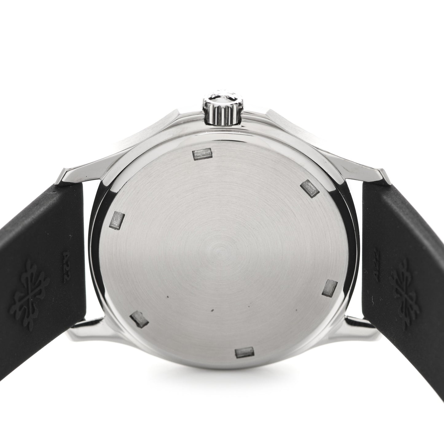Stainless Steel Rubber 34mm Aquanaut Automatic Watch Black 5064A-001