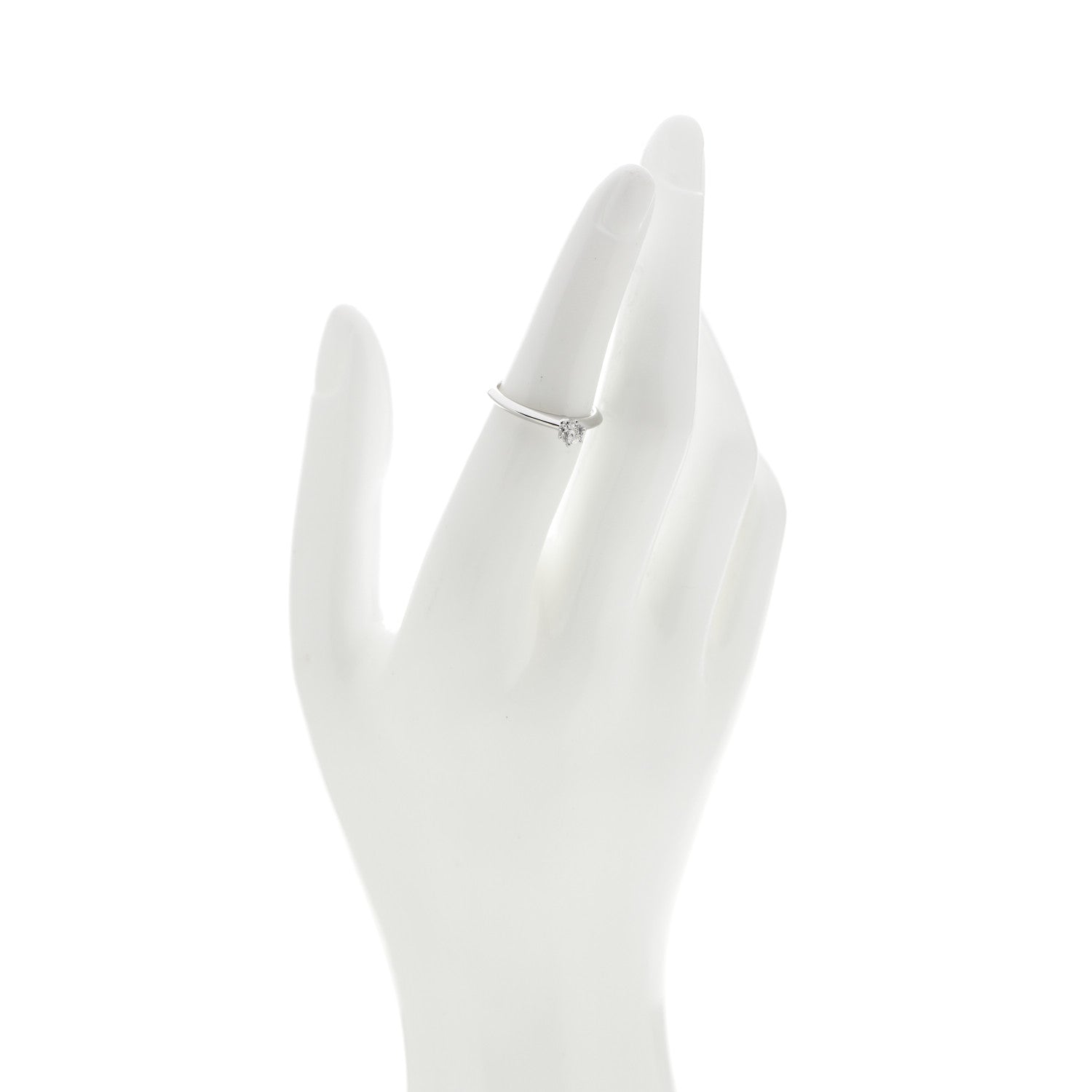 Tiffany Platinum Diamond .22ct Solitaire Engagement Ring 51 5.75 2 of 6