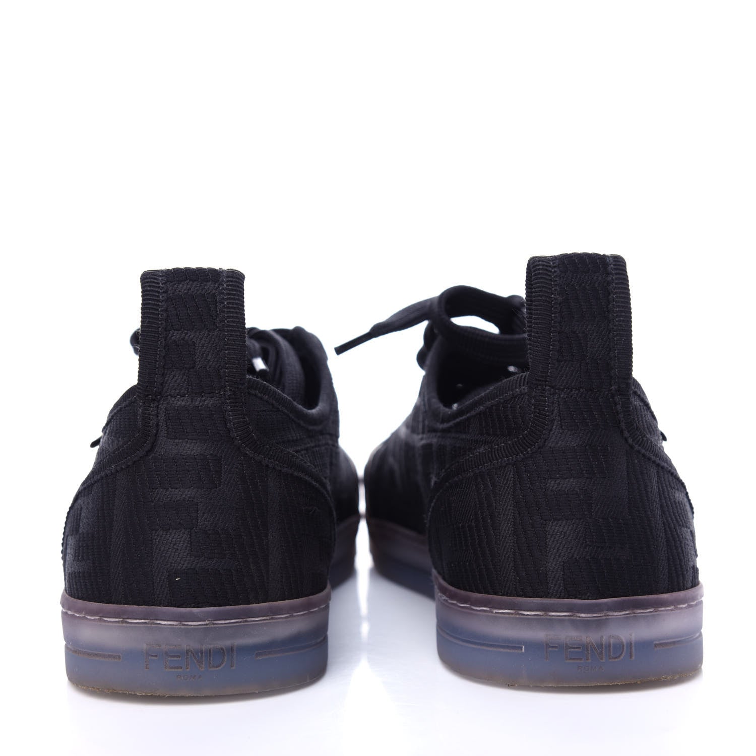 Fendi Corda FF Promenade Low Top Sneakers 37.5 Black 7 of 11