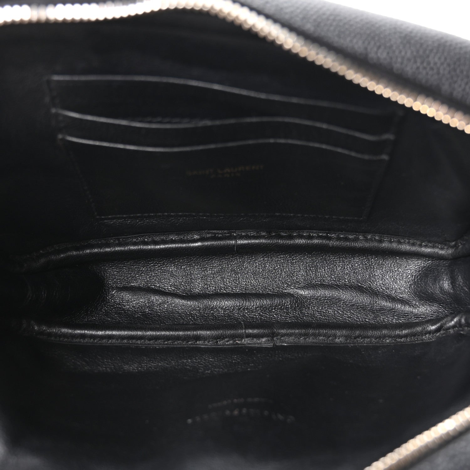 Saint Laurent Grain De Poudre Matelasse Monogram Mini Lou Camera Bag Black 5 of 10