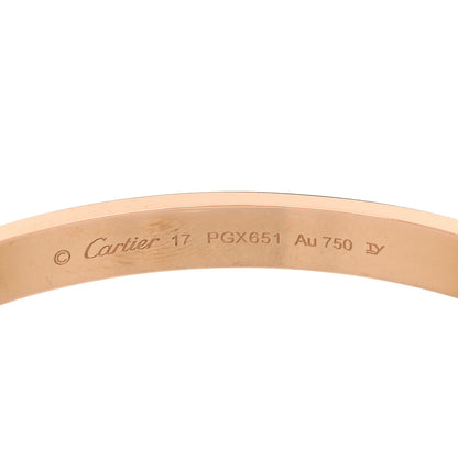 Cartier 18K Pink Gold LOVE Bracelet 17 4 of 9