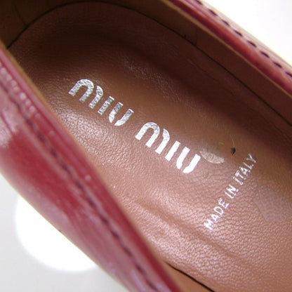 Miu Miu Patent Leather Flats 36 Cranberry 6 of 7