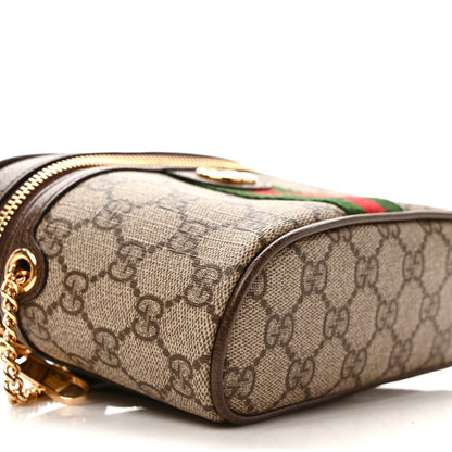 Gucci GG Supreme Monogram Web Ophidia Belt Bag 110 44 Dark Brown 8 of 10