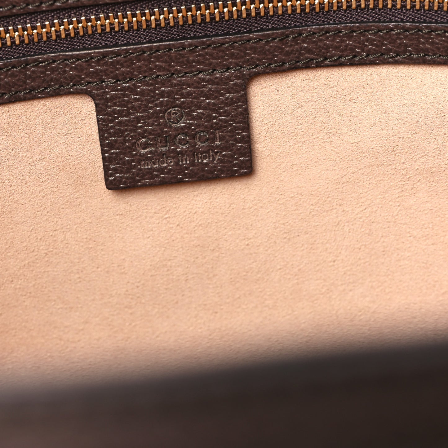 GG Supreme Monogram Medium Ophidia Shopping Tote Brown