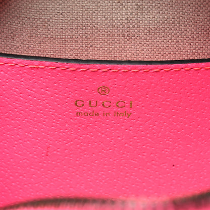 Gucci GG Supreme Monogram Textured Dollar Calfskin Web Ophidia Small Crossbody Bag Beige Ebony Fuchsia 6 of 10