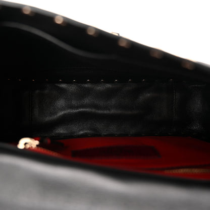 Valentino Garavani Nappa Medium Rockstud Spike Shoulder Bag Black 4 of 9