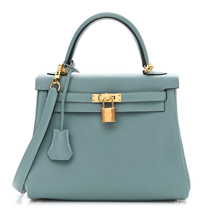 Hermes Togo Kelly Retourne 25 Ciel 1 of 13