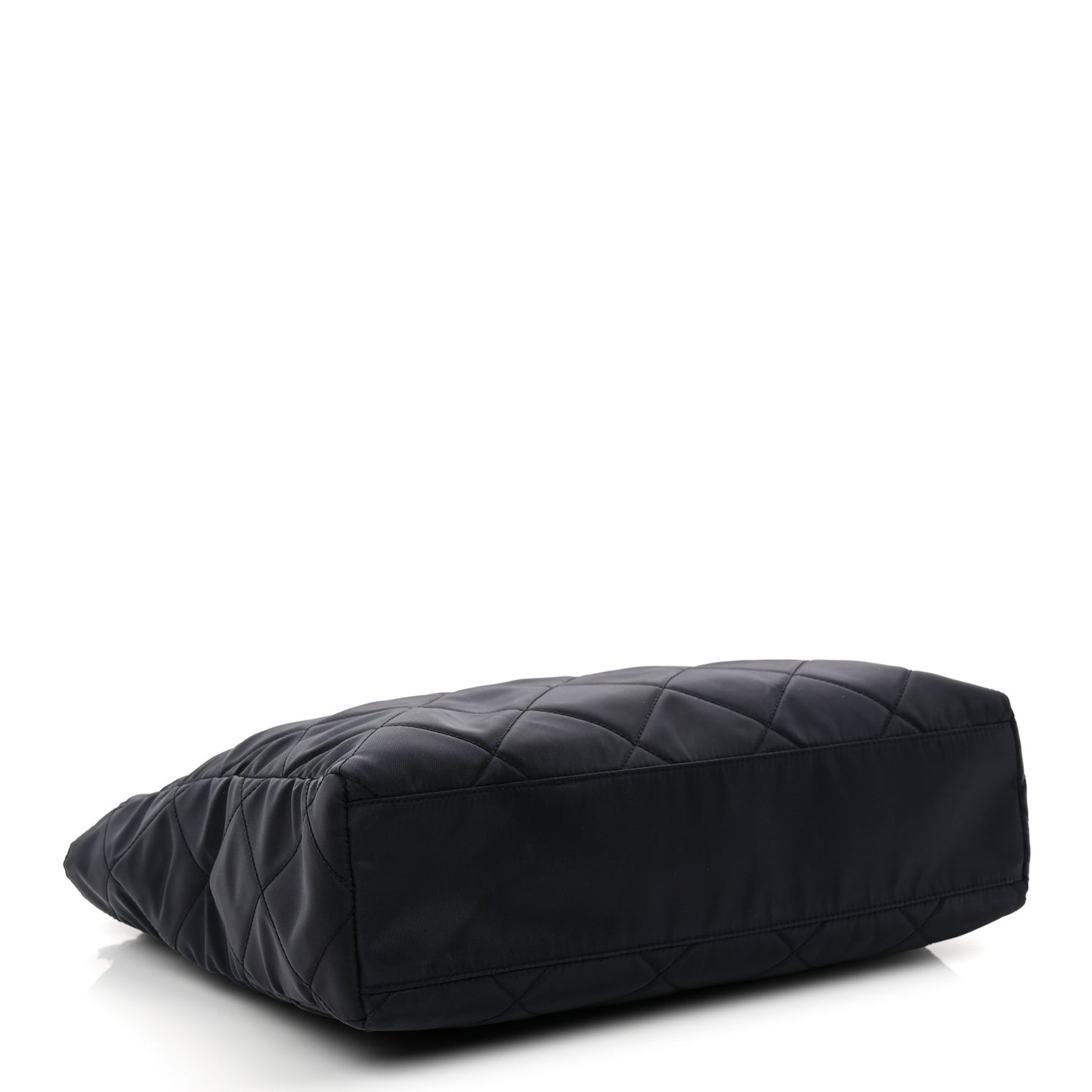 Nylon Tessuto Impuntu Quilted Tote Baltico