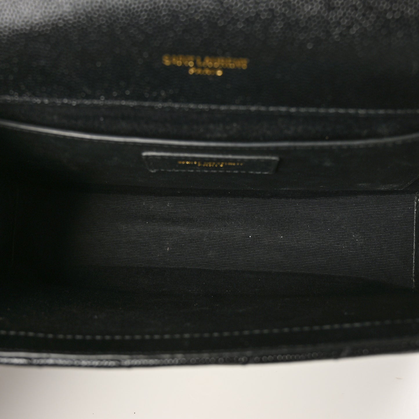 Grain De Poudre Matelasse Chevron Medium Monogram Satchel Black