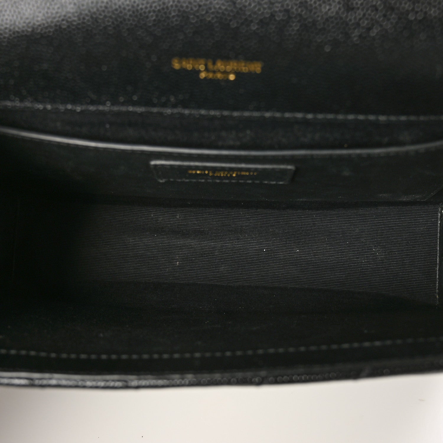 Saint Laurent Grain De Poudre Matelasse Chevron Medium Monogram Satchel Black 5 of 7