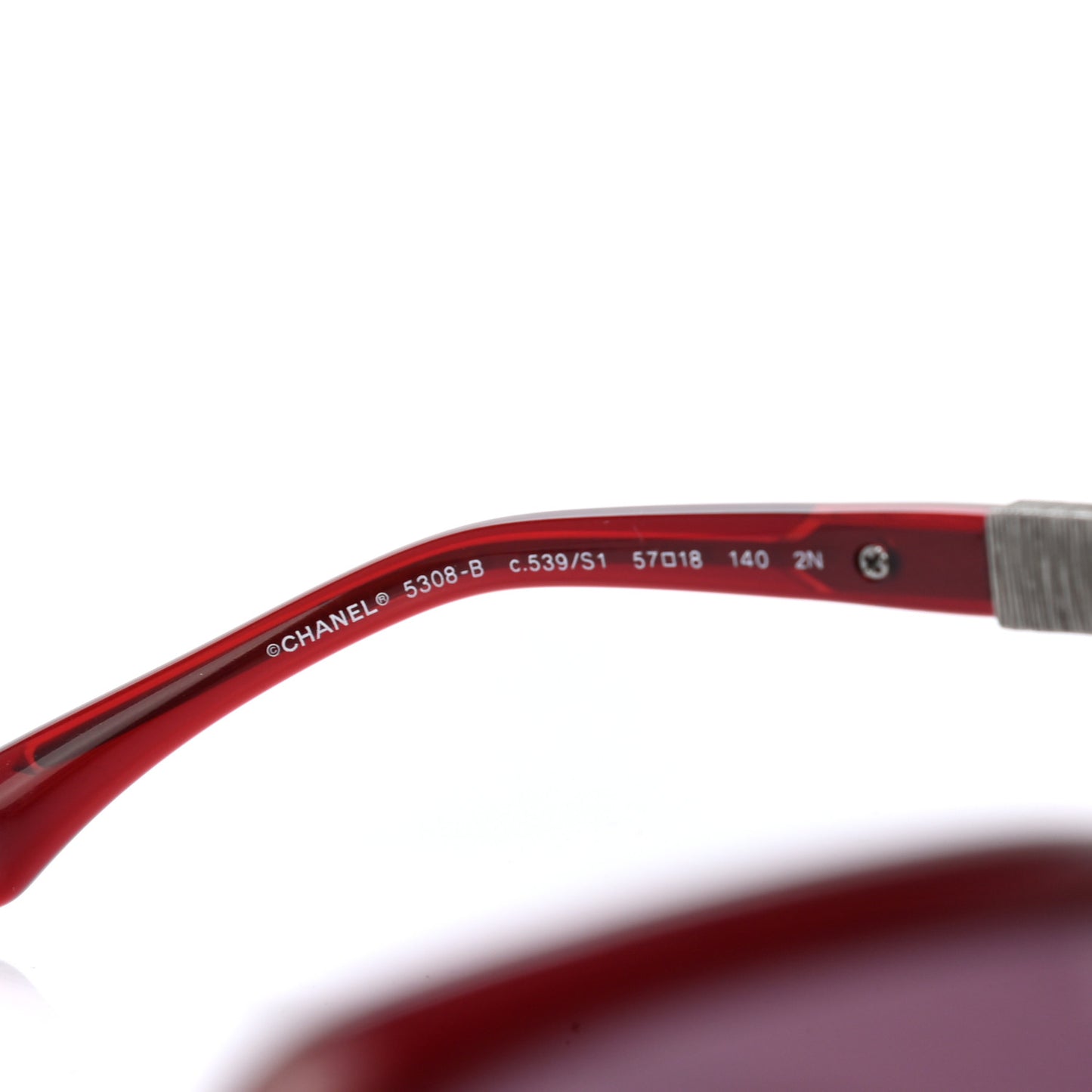 Crystal Baguette CC Square Sunglasses 5308 Red