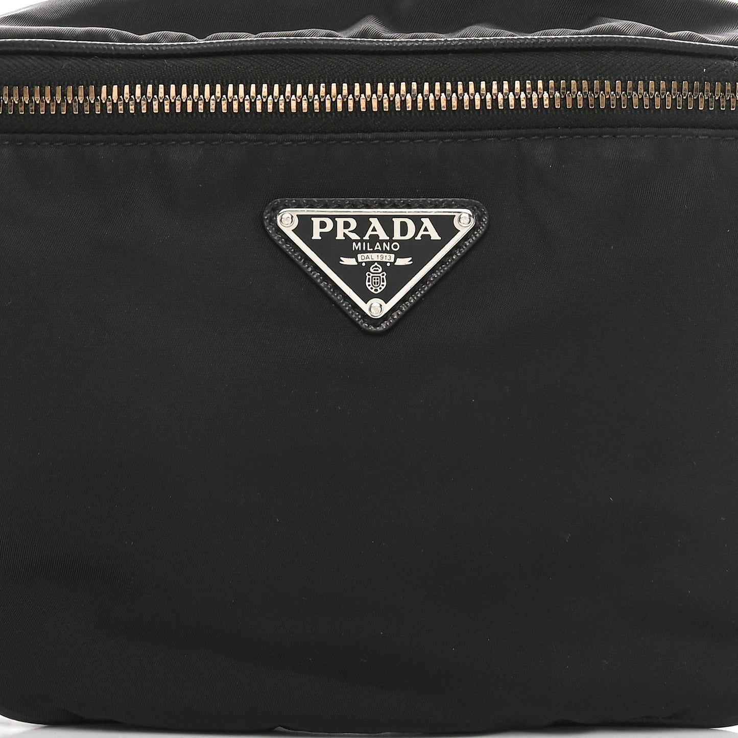 Tessuto Re-Nylon Saffiano Belt Bag Black