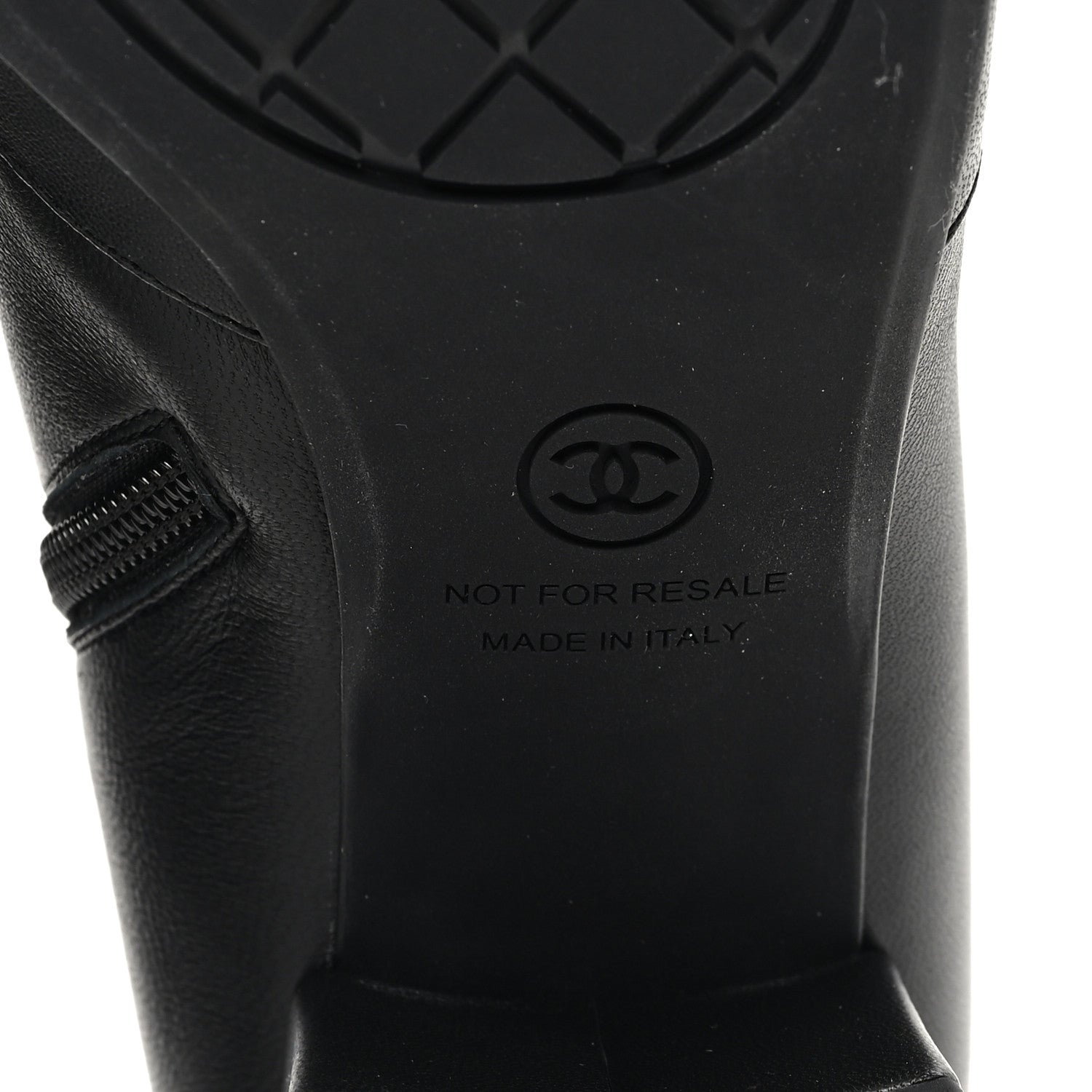 Chanel Stretch Lambskin Cap Toe CC Short Boots 38 Black 7 of 9