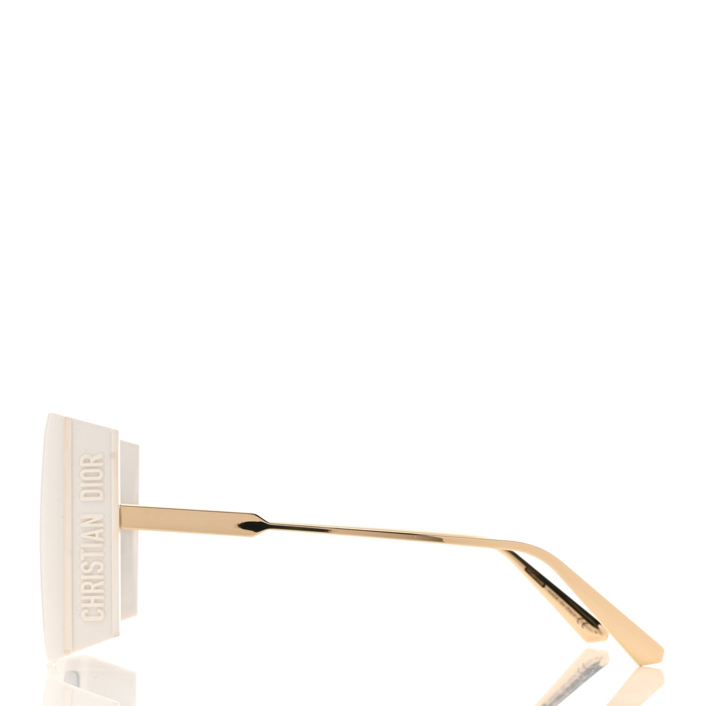 Acetate Square 30 Montaigne Sunglasses White