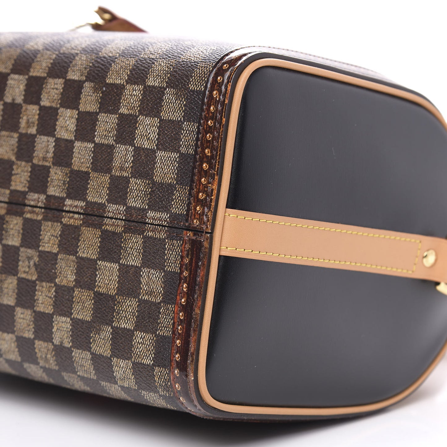 Transformed Damier Ebene Time Trunk Speedy Bandouliere 25 Black