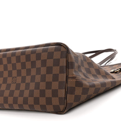 Louis Vuitton Damier Ebene Neo Neverfull MM Rose Ballerine 10 of 10