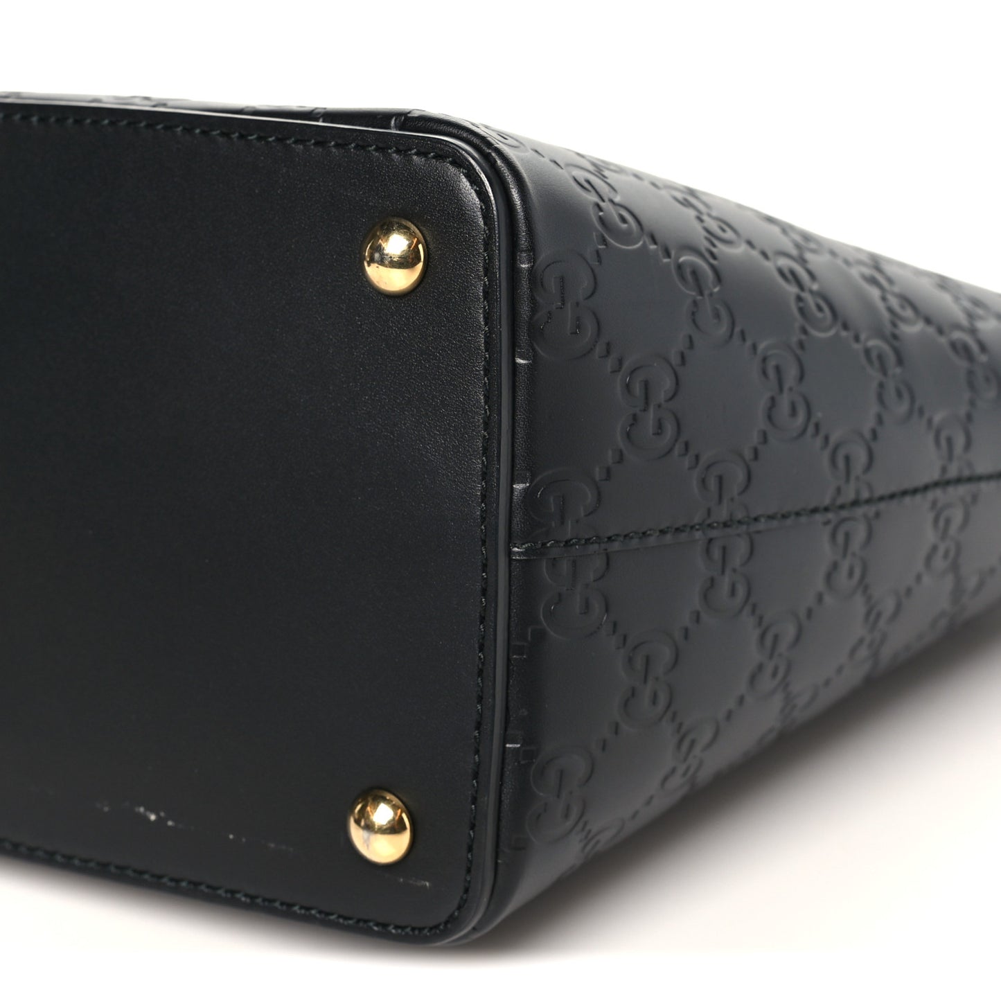 Guccissima Small Zippered Bucket Tote Black