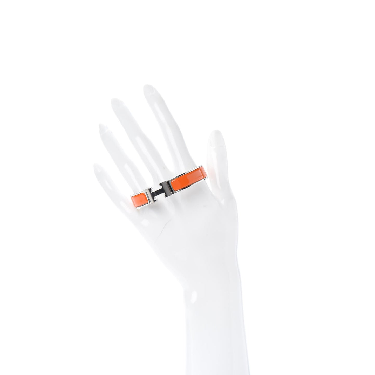 Enamel Narrow Clic Clac H Bracelet PM Orange
