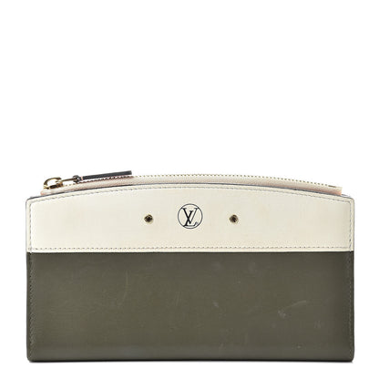 Louis Vuitton Calfskin City Steamer Wallet Kaki White 1 of 9
