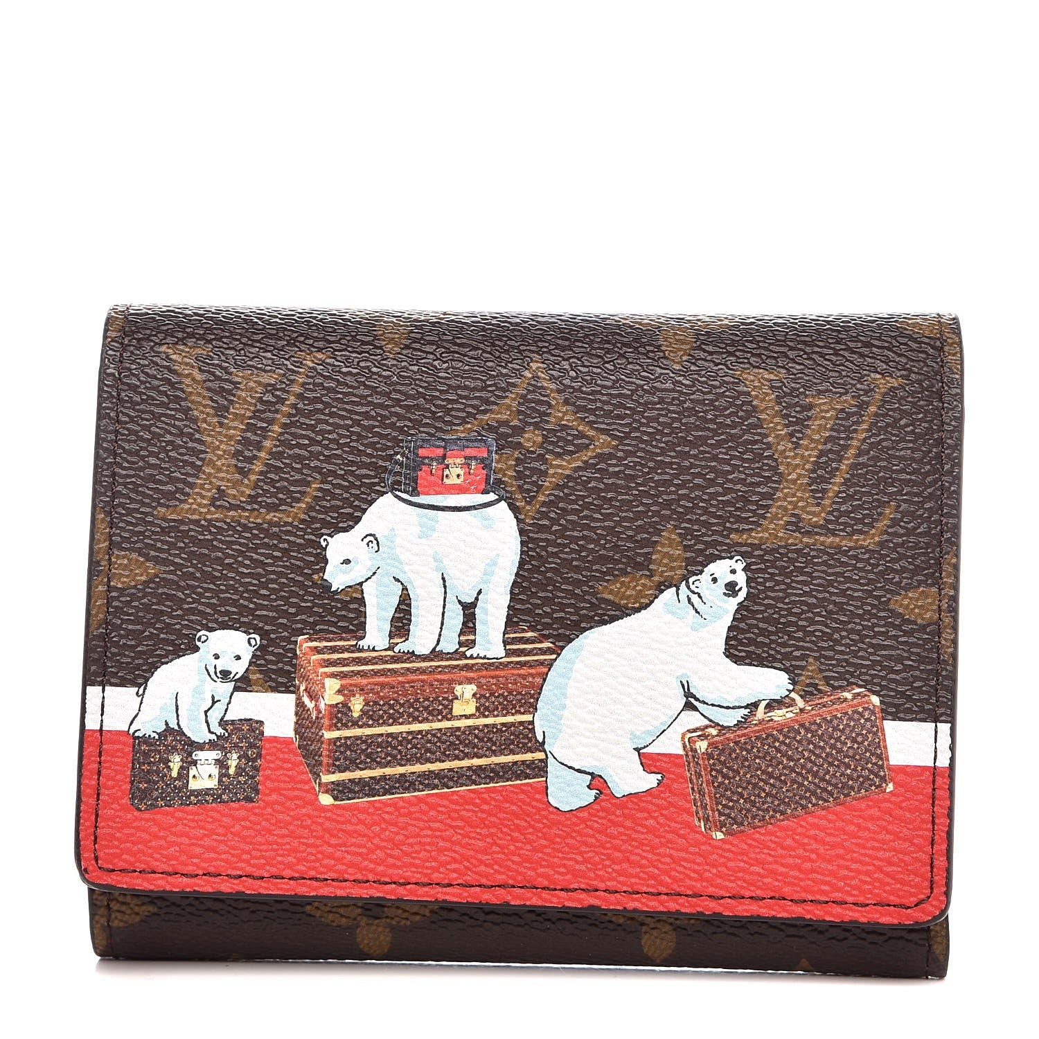 Louis Vuitton Monogram 2017 Christmas Animation Victorine Wallet 1 of 8