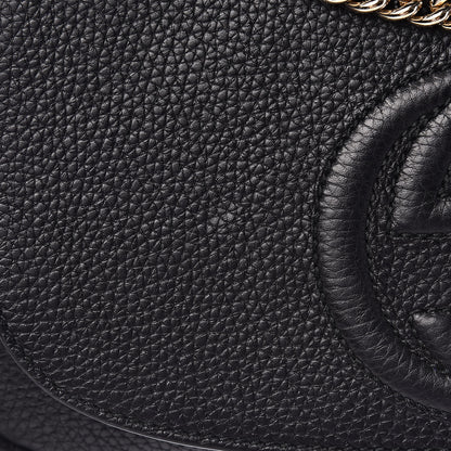 Gucci Pebbled Calfskin Medium Soho Flap Crossbody Black 9 of 11