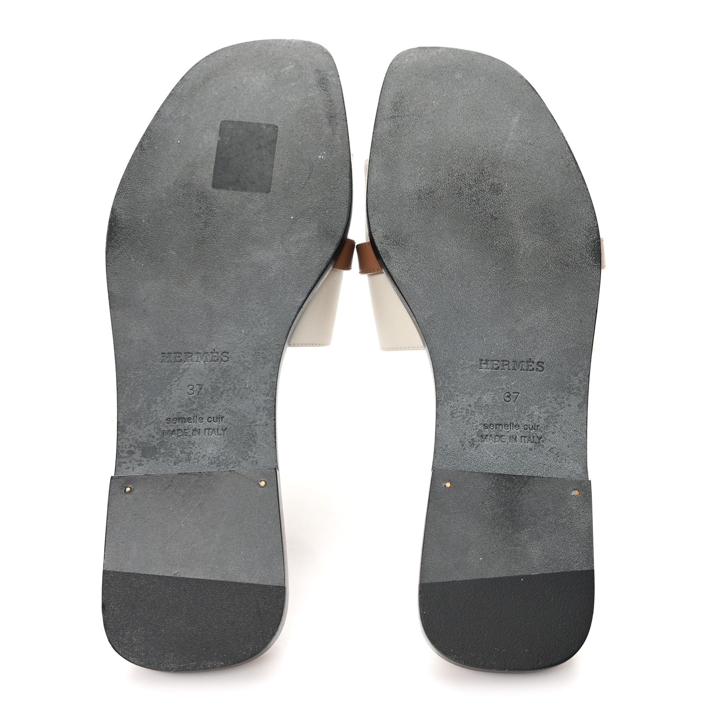 Calfskin Giulia Sandals 37 Beige Glaise