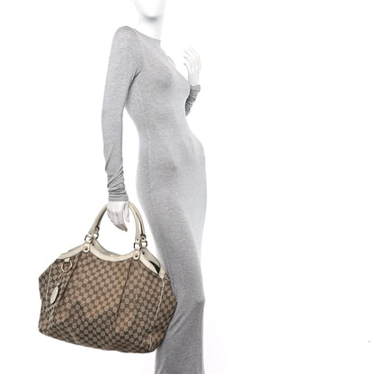 Gucci Monogram Large Sukey Tote Beige 2 of 15