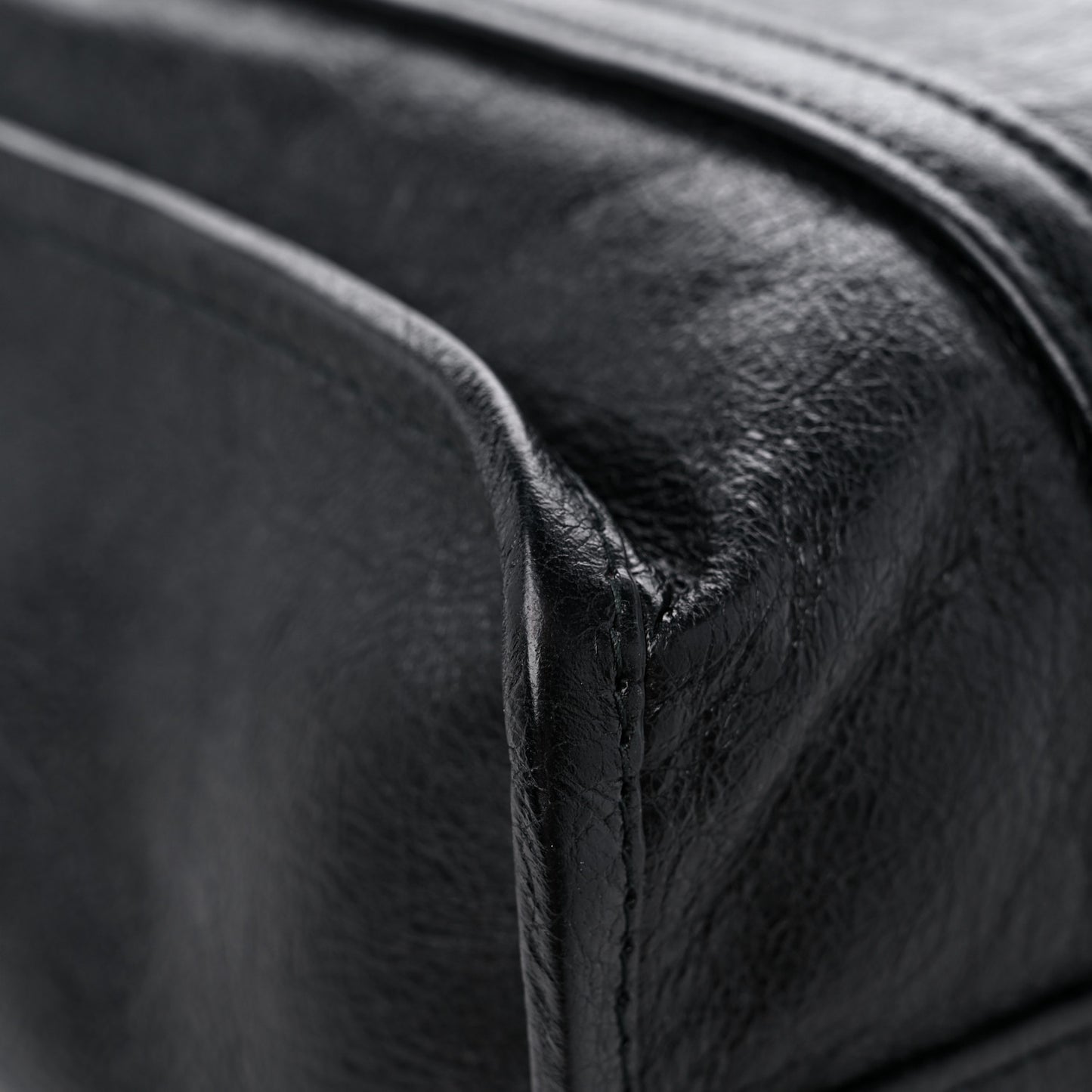 Agneau Small Bazar Shopper Tote Black