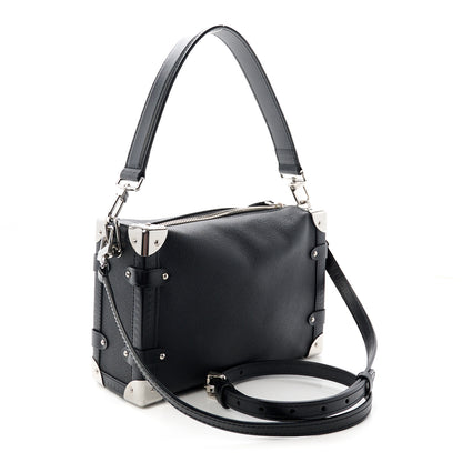 Louis Vuitton Grained Calfskin Side Trunk MM Black 3 of 8