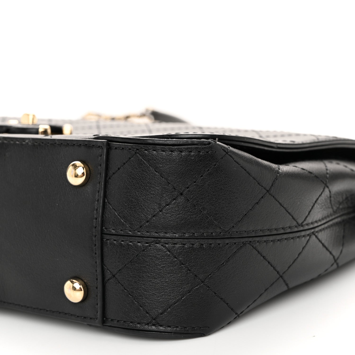 Chanel Calfskin Stitched CC Case Flap Bag Black 10 of 11