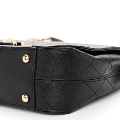 Chanel Calfskin Stitched CC Case Flap Bag Black 10 of 11