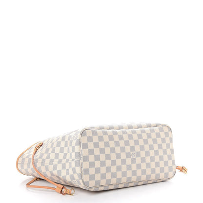 Louis Vuitton Damier Azur Neo Neverfull MM Rose Ballerine 5 of 11