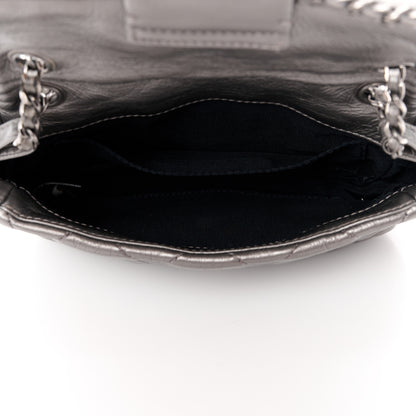 Chanel Metallic Calfskin Mini Chain Me Flap Silver 5 of 12