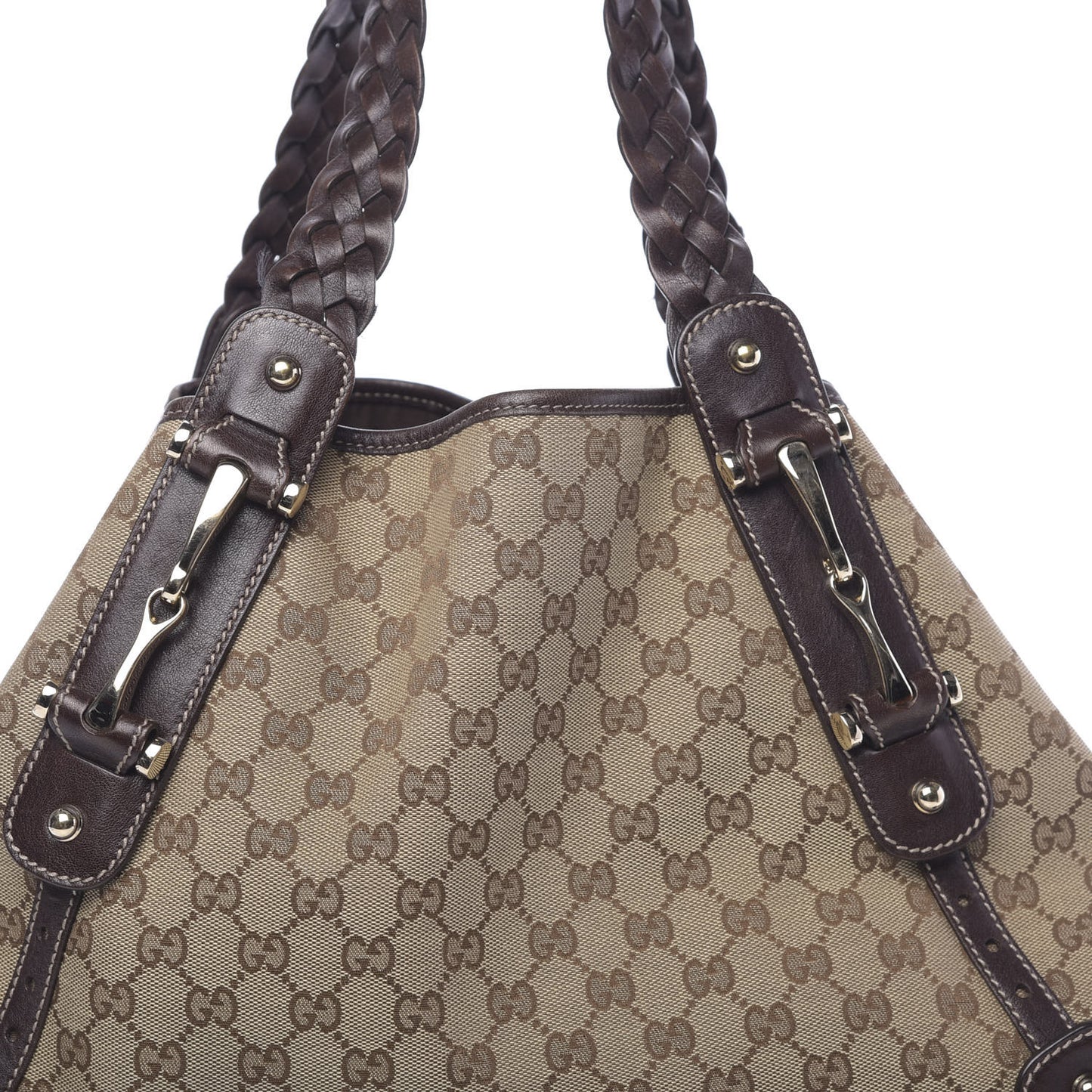 Monogram Medium Pelham Shoulder Bag Dark Brown
