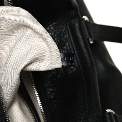 Gucci Pebbled Calfskin Soho Carry On Duffle Black 8 of 15