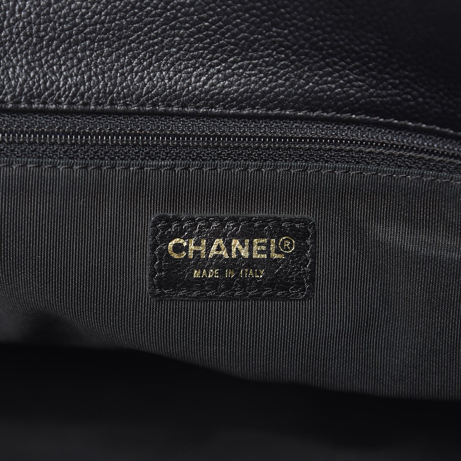 Chanel Calfskin Cerf Executive Shopper Tote Black 6 of 18