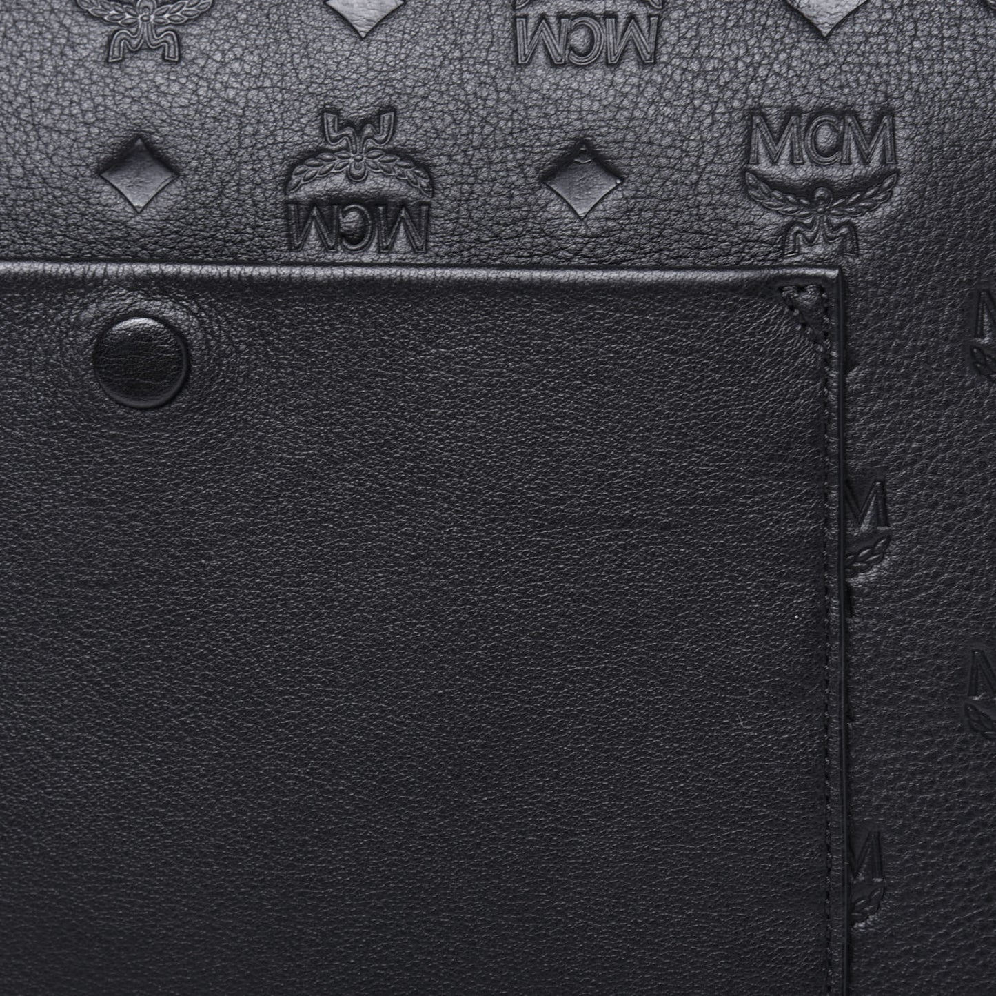 Calfskin Ottomar Monogram Medium Klara Shopper Tote Black