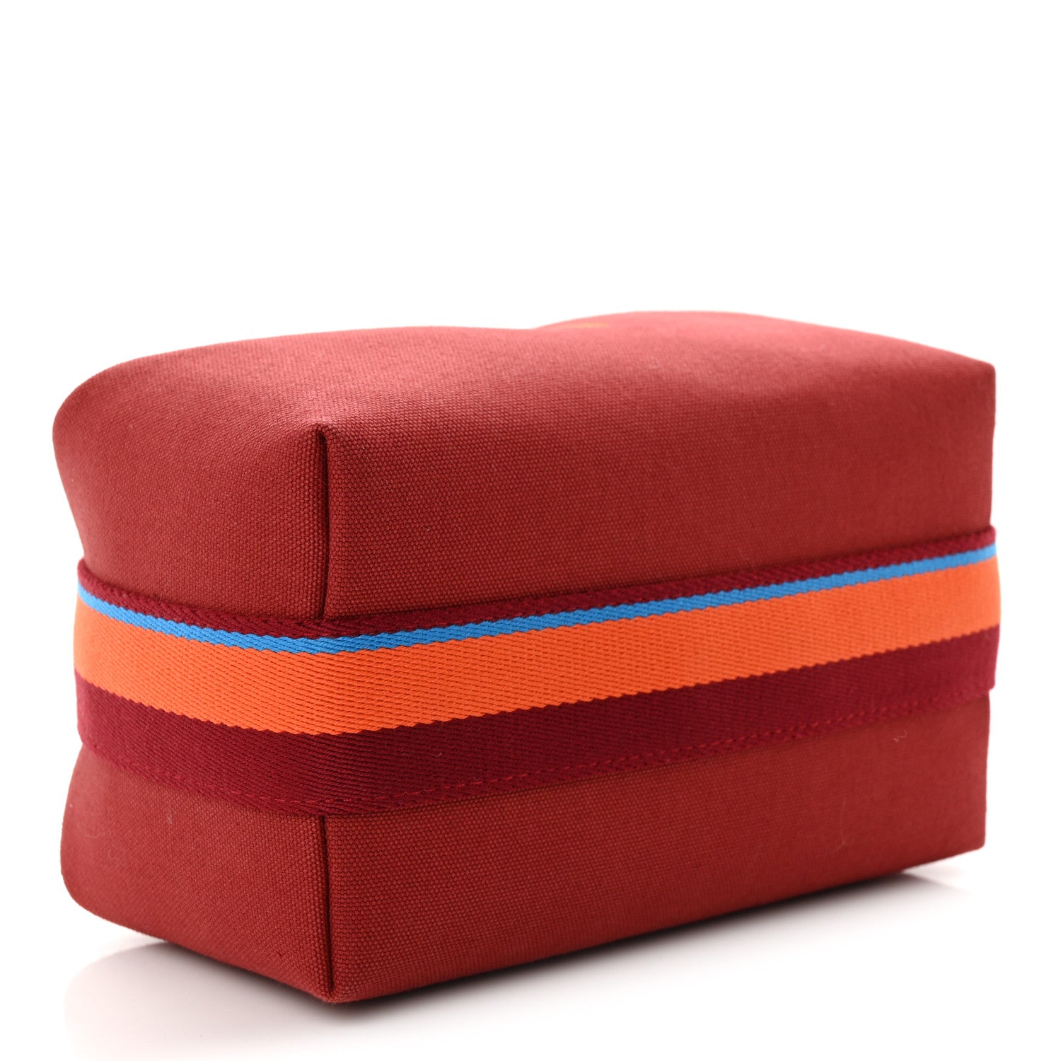 Hermes Cotton Canvas H Pavillon Small Bride-A-Brac Pouch Rouge H 4 of 8