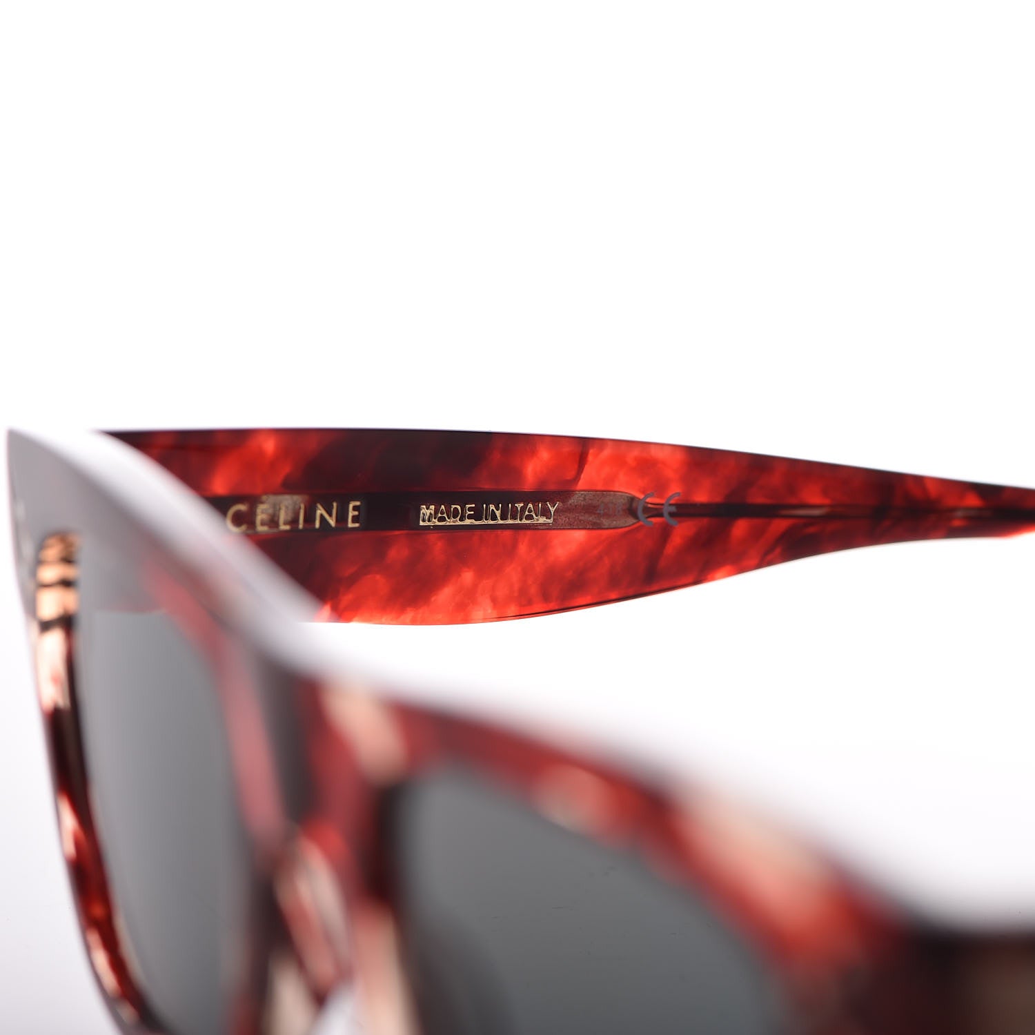 Celine Acetate Black Frame 02 Sunglasses CL40009I Brown Havana 6 of 7
